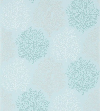 Sanderson Coral Reef Aqua/Silver tapéta - Paisley Home