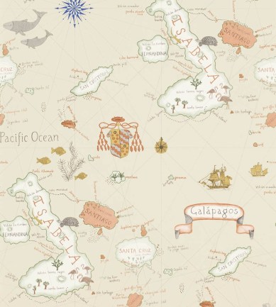 Sanderson Galapagos Parchment tapéta - Paisley Home