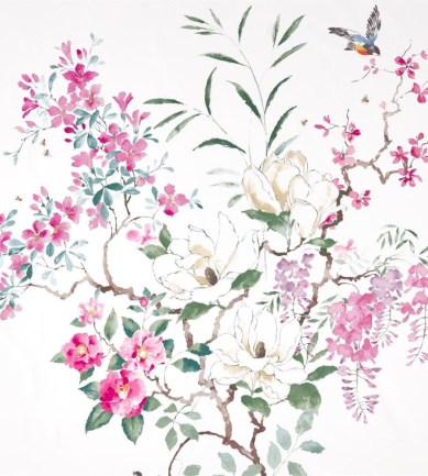 Sanderson Magnolia & Blossom Blossom/Leaf textil - Paisley Home