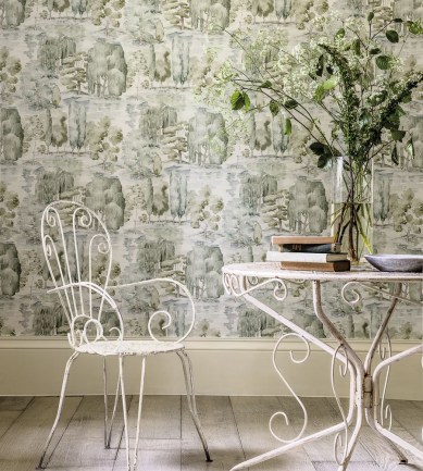 Sanderson Waterperry Ivory/Stone tapéta - Paisley Home