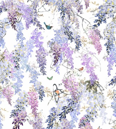 Sanderson Wisteria Fall Panel A Lilac tapéta - Paisley Home
