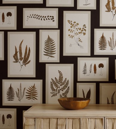 Sanderson Fern Gallery Linen/Sepia tapéta - Paisley Home