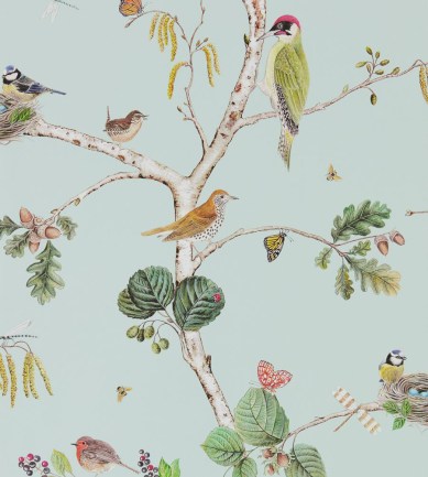 Sanderson Woodland Chorus Sky Blue/Multi tapéta - Paisley Home