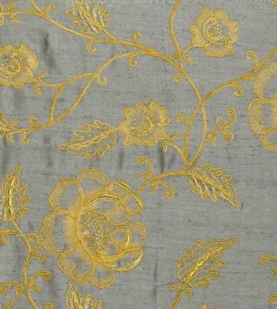 Colony Flowdery Gold On Grey textil