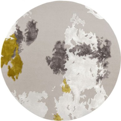 Serge Lesage World Rond Gris Tendre szőnyeg - Paisley Home