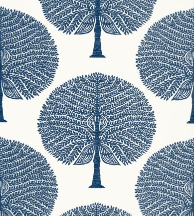 Thibaut Mulberry Tree Navy tapéta