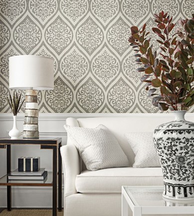 Thibaut Tangiers Putty tapéta - Paisley Home
