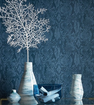 Thibaut Boa Black / White tapéta - Paisley Home