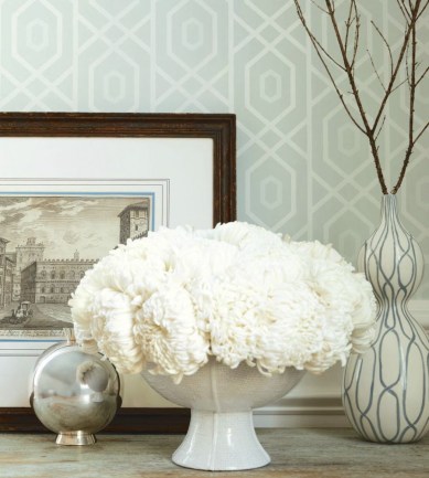 Thibaut Prescott Aqua tapéta - Paisley Home