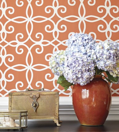 Thibaut Kendall Pink tapéta - Paisley Home