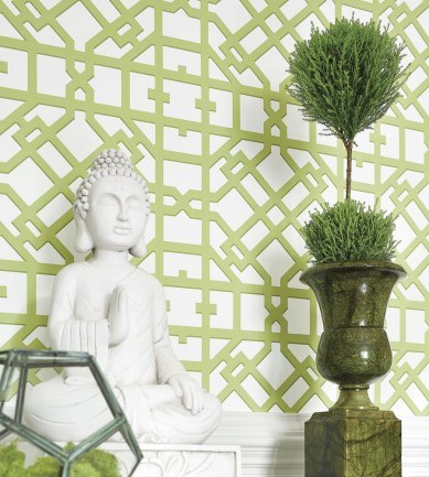 Thibaut Turner Blue tapéta - Paisley Home
