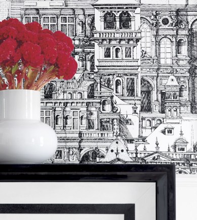 Thibaut Palazzo Navy tapéta - Paisley Home