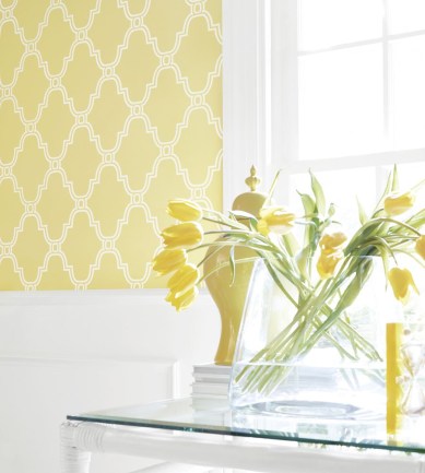 Thibaut Stanbury Trellis Blue tapéta - Paisley Home