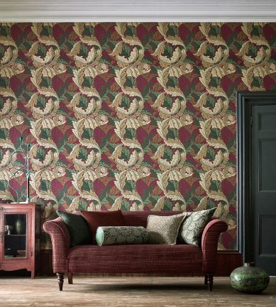 William Morris Acanthus Charcoal-Grey tapéta - Paisley Home