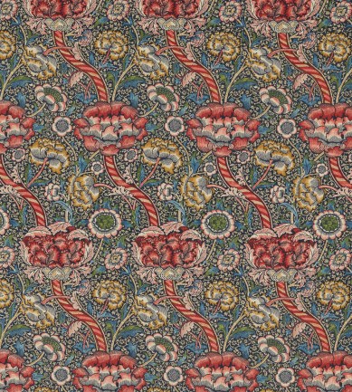 William Morris Wandle Indigo-Carmine textil - Paisley Home