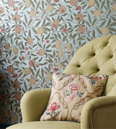 William Morris Fruit Slate/Thyme tapéta - Paisley Home