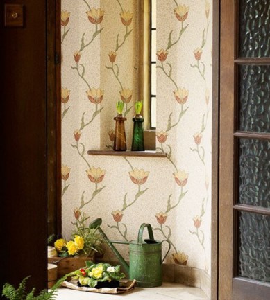 William Morris Garden Tulip Rose/Thyme tapéta - Paisley Home