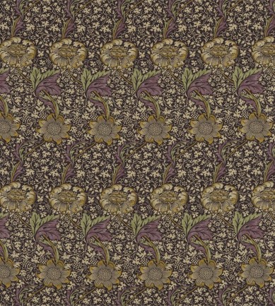 William Morris Kennet Grape/Gold textil - Paisley Home