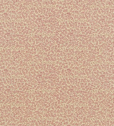 William Morris Love Is Enough Brick/Manilla textil - Paisley Home