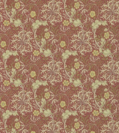 William Morris Morris Seaweed Red/Gold tapéta - Paisley Home