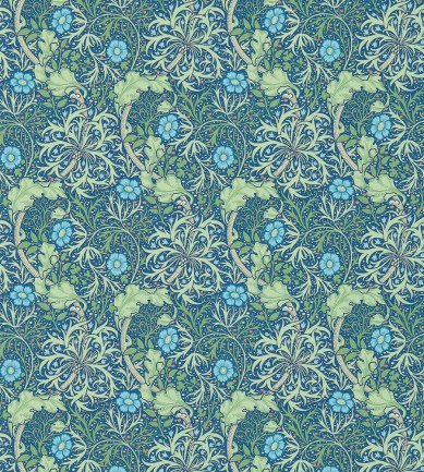 William Morris Morris Seaweed Cobalt/Thyme tapéta - Paisley Home