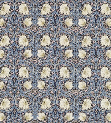 William Morris Pimpernel Indigo/Hemp textil - Paisley Home