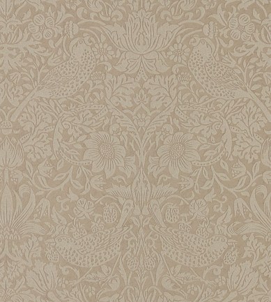 William Morris Pure Strawberry Thief Taupe/Gilver tapéta - Paisley Home