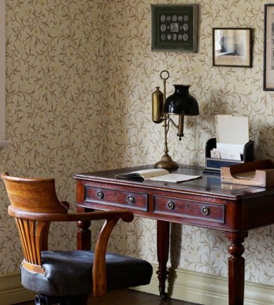 William Morris Scroll Loden/Slate tapéta - Paisley Home