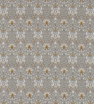 William Morris Snakeshead Pewter/Gold textil - Paisley Home