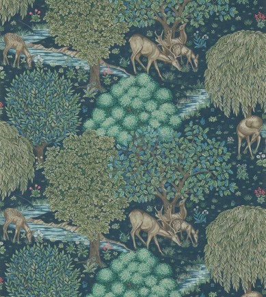 William Morris The Brook Dark Blue tapéta - Paisley Home