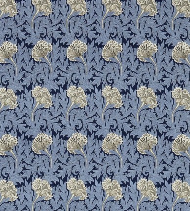 William Morris Tulip Indigo/Linen textil - Paisley Home