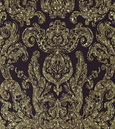 Zoffany Brocatello Briolette Bronze, Burgundy tapéta - Paisley Home