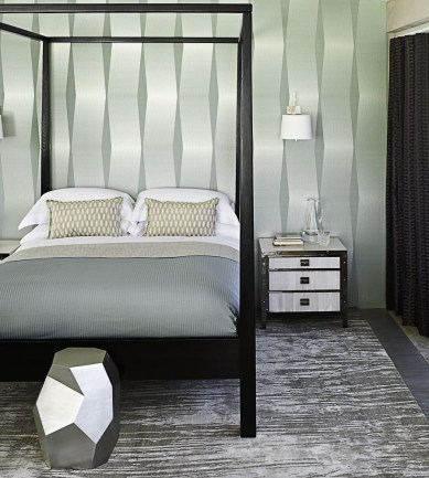 Zoffany Diamond Stitch Pewter tapéta - Paisley Home