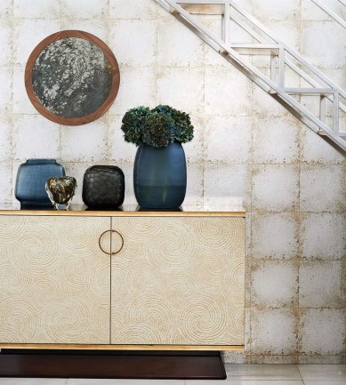 Zoffany Lustre Tile Gold tapéta - Paisley Home